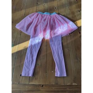 Bailey Lane Girls Pink Tulle Skirt Leggings Set Size 6 7 Sparkle‎